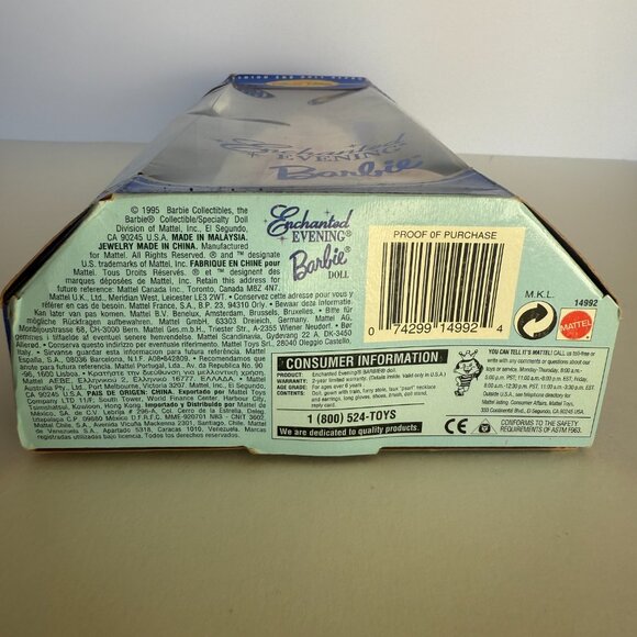 1995 Enchanted Evening Barbie Doll Mattel #14992 Collector Edition - Picture 6 of 8